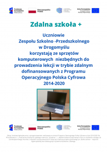 Zdalna Szkoła + w Drogomyślu